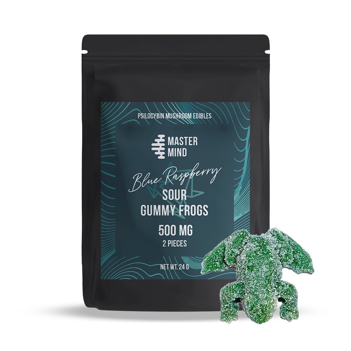 Mastermind - Blue Raspberry Sour Gummy Frogs (1000mg) Mastermind - Blue Raspberry Sour Gummy Frogs (1000mg)